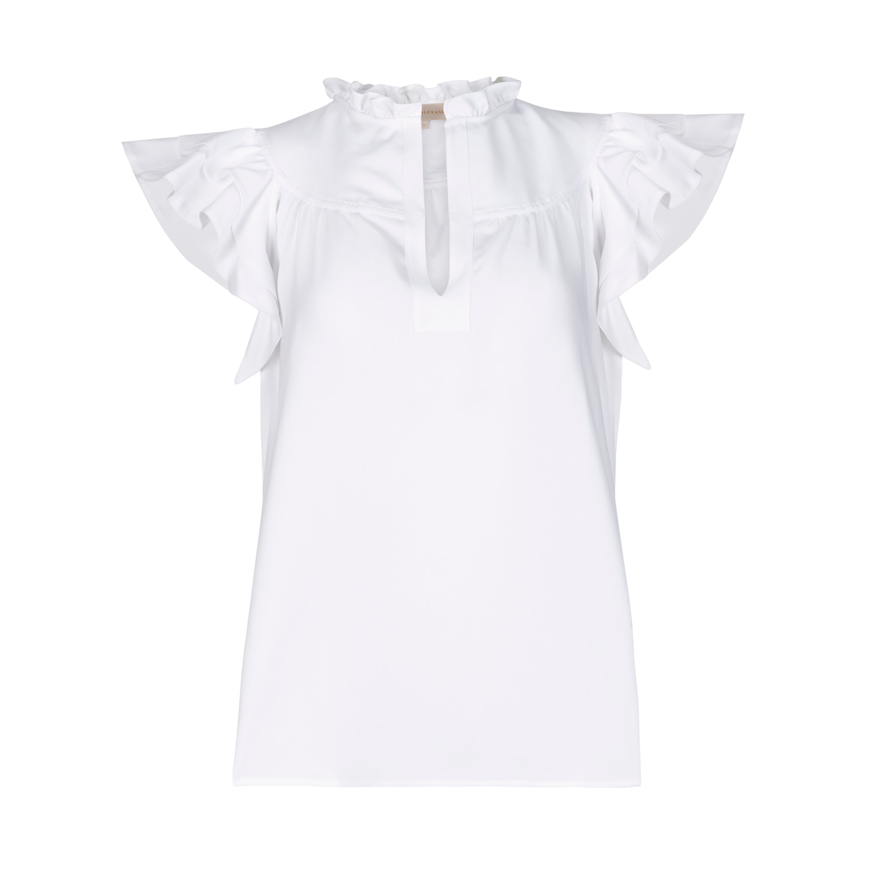 FLUTTER SLEEVE: WHITE LOTUS