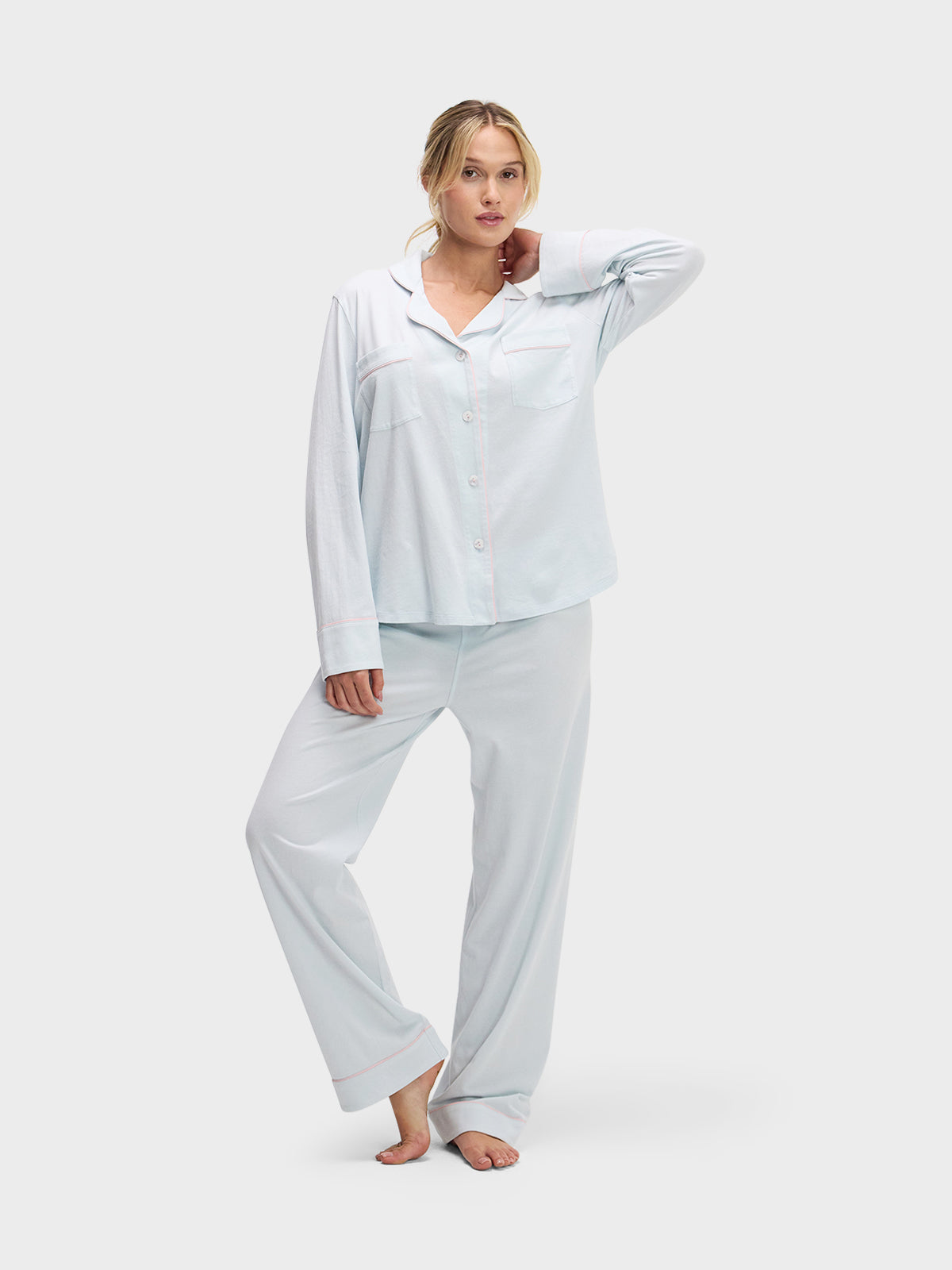 LONG SLEEVE PAJAMA SET: COTTON CANDY