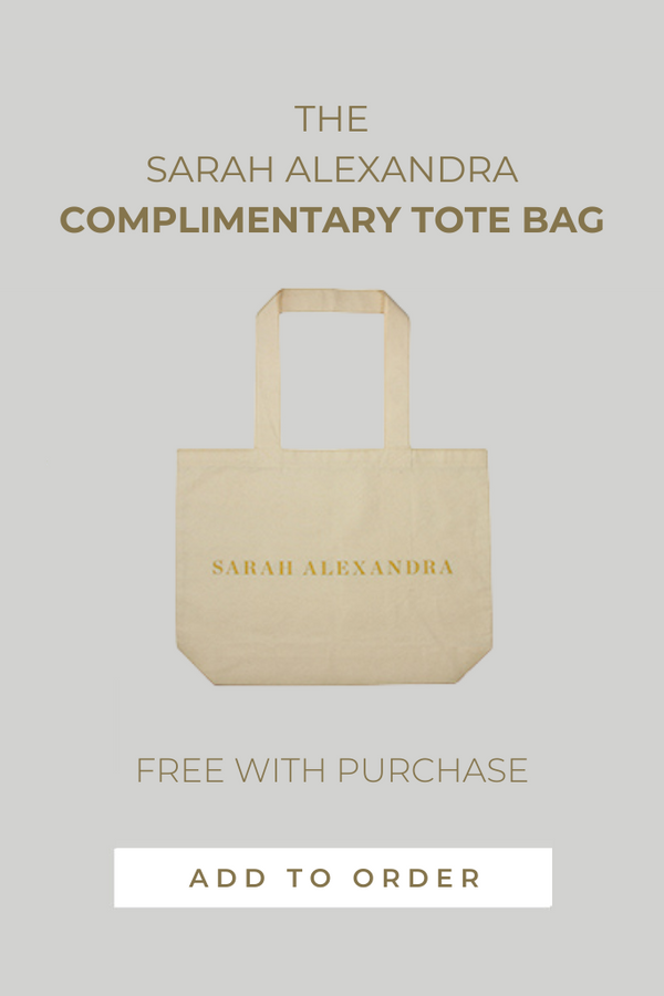 Free Sarah Alexandra tote bag with purchase