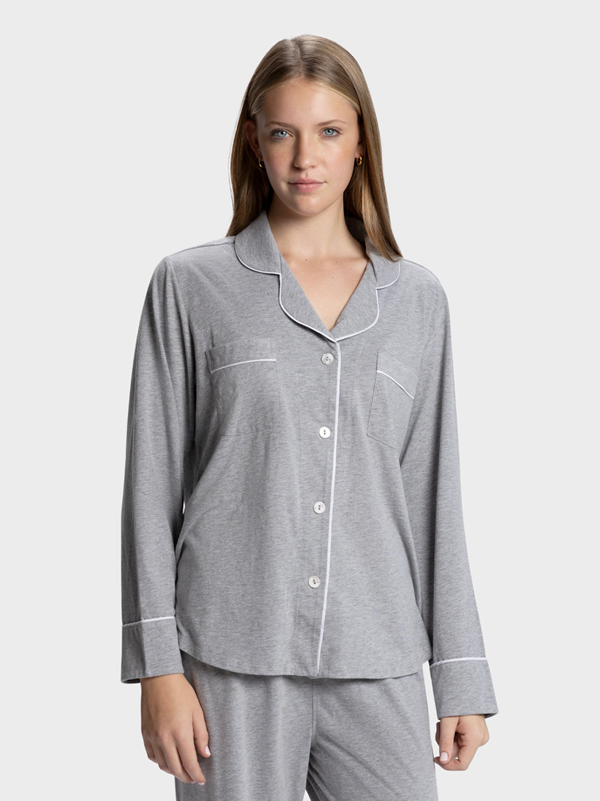 LONG SLEEVE PAJAMA SET: SILVER LINING