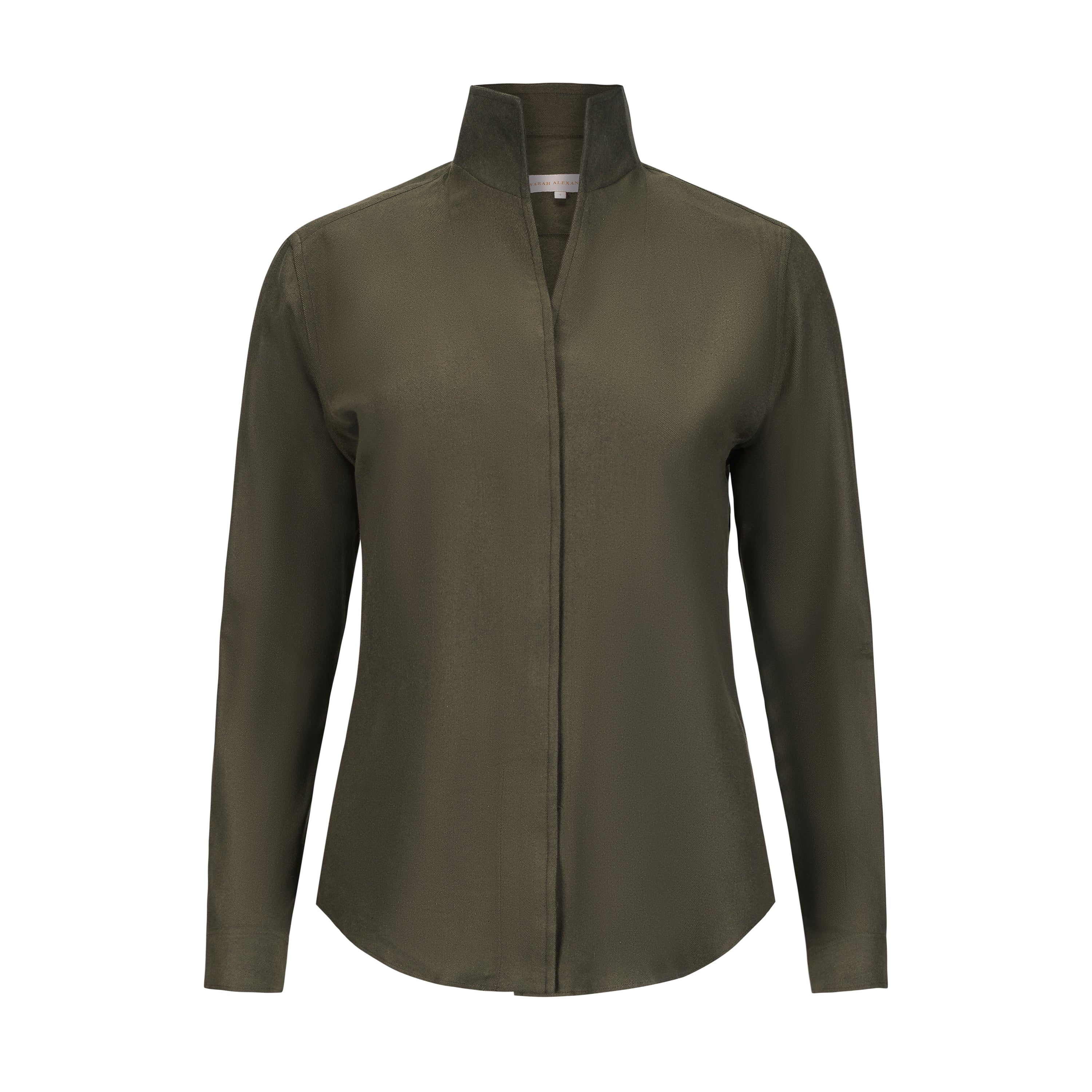 Signature Sergeant's Secret designer army green blouse