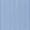 Blue and White striped fabric swatch.